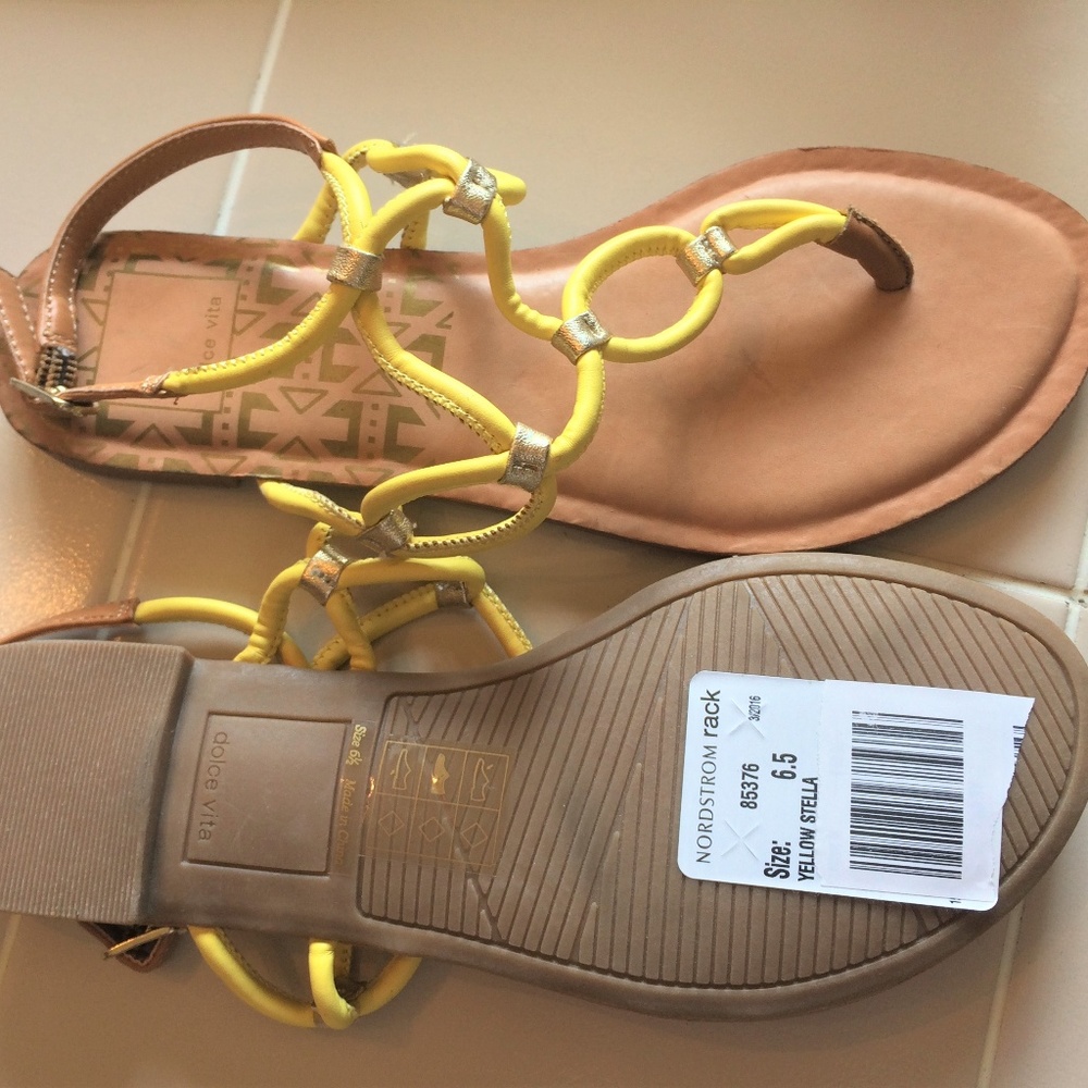 Dolce Vita women's 6.5 stretch gladiator T cord sling back STELLA sandals - Picture 3 of 6
